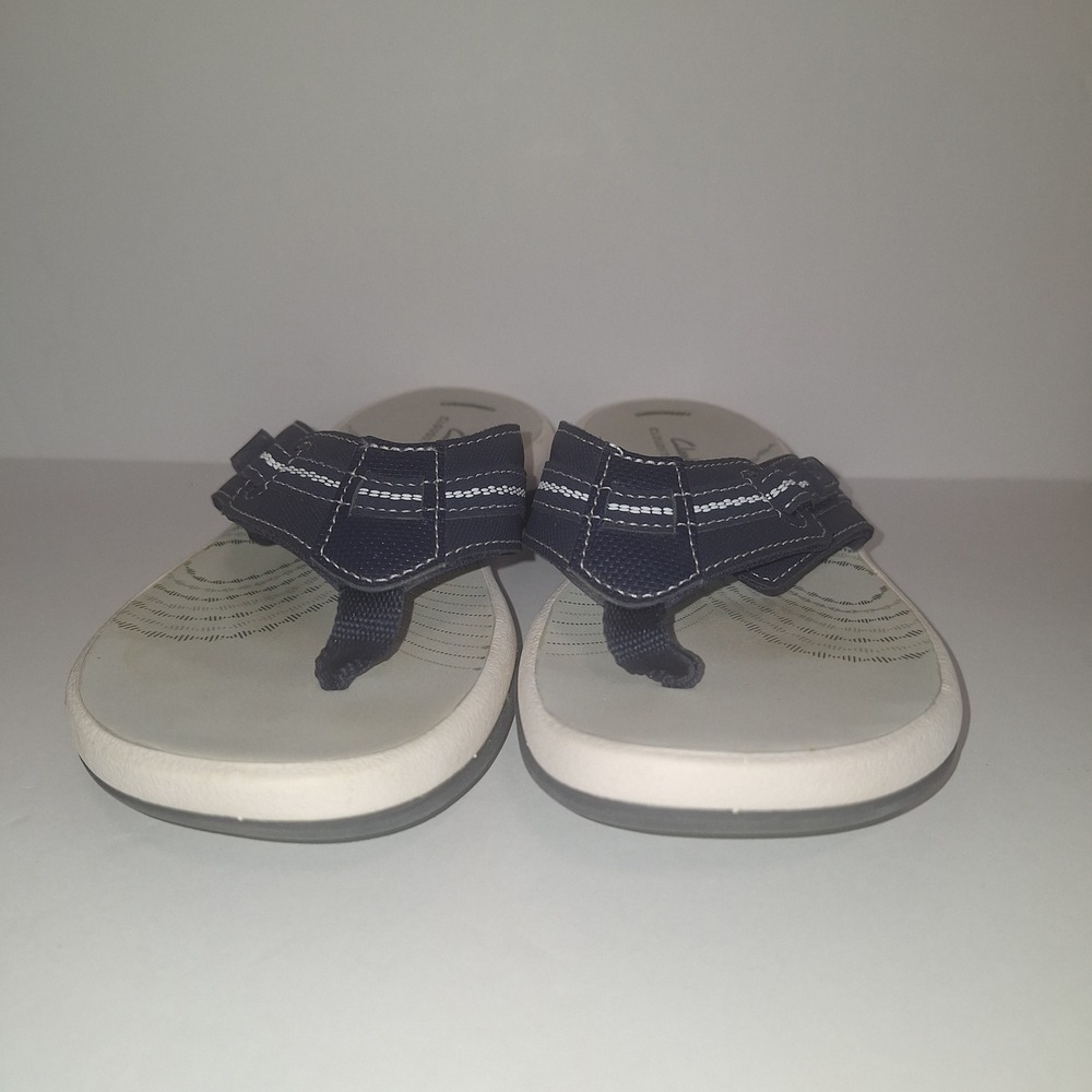 Clarks Cloudsteppers Arla Glitz Navy Blue Flip Flop Sandals Womens 6 26174894006